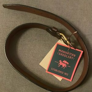 NWT Manhattan Saddlery Roller Belt, English Bridle Leather, 32
